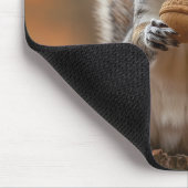 Eichhörnchen in Strick-Hutmutter Mousepad (Ecke)