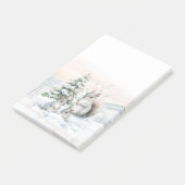 Eichhörnchen in Winter-Schnee-Post-It-Notizen Post-it Klebezettel (angewinkelt)