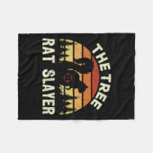 Eichhörnchen Jäger der Baumrat-Slayer Retro-Eichhö Fleecedecke (Vorderseite (Horizontal))