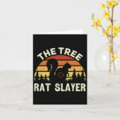 Eichhörnchen Jäger der Baumrat-Slayer Retro-Eichhö Karte (Gelbe Blume)