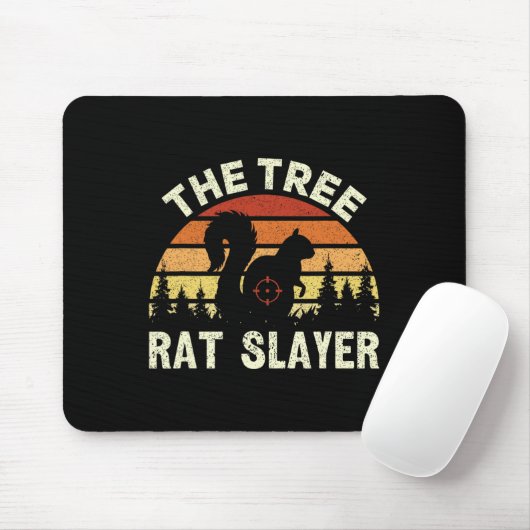 Eichhörnchen Jäger der Baumrat-Slayer Retro-Eichhö Mousepad (Mit Mouse)