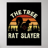Eichhörnchen Jäger der Baumrat-Slayer Retro-Eichhö Poster (Vorne)