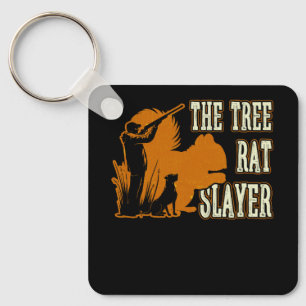 Eichhörnchen Jäger der Baumrat-Slayer Retro-Eichhö Schlüsselanhänger