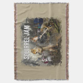 Eichhörnchen-Jam - lustige Rockband Decke (Vorderseite Vertikal)