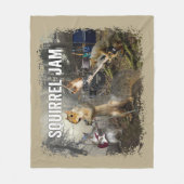 Eichhörnchen-Jam - lustige Rockband Fleecedecke (Vorderseite)