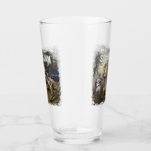 Eichhörnchen-Jam - lustige Rockband Glas (Rechts)