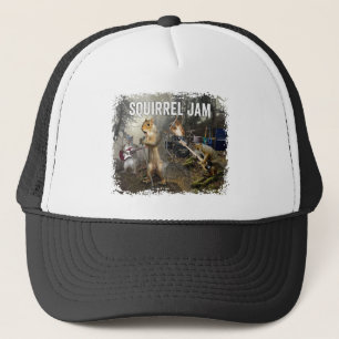 Eichhörnchen-Jam - lustige Rockband Truckerkappe