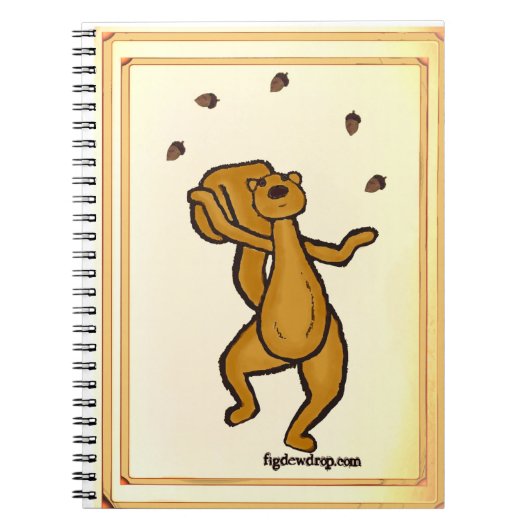 Eichhörnchen Jonglier Notizbuch Notizblock (Vorderseite)
