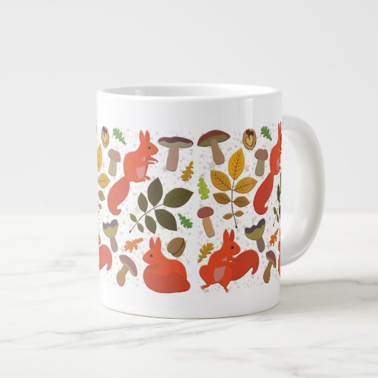 Eichhörnchen Jumbo-Tasse (Vorderseite Rechts)