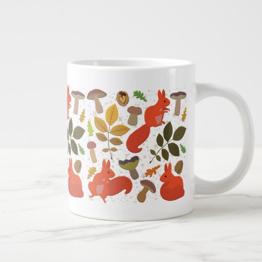 Eichhörnchen Jumbo-Tasse (Rechts)