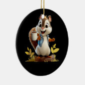 Eichhörnchen Kaffee Cup Funny Coffee Drink Eichhör Keramik Ornament (Rechts)