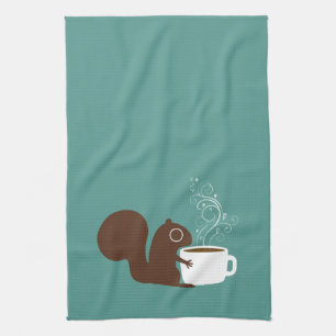 Eichhörnchen Kaffee Liebhaber Lustiger Tierliebh Küchentuch