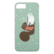 Eichhörnchen-Kaffee-Liebhaber mit gestreiftem