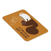 Eichhörnchen-Kaffee Lover Weckte auf | Benutzerdef Magnet (Rechte Seite)