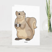 Eichhörnchen Kaffeetasse Karte (Rückseite)