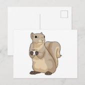 Eichhörnchen Kaffeetasse Postkarte (Vorne/Hinten)