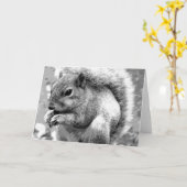 Eichhörnchen Karte (Gelbe Blume)