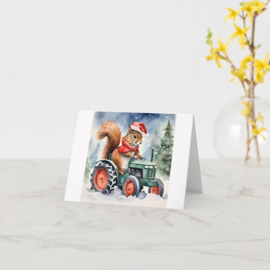 Eichhörnchen Karte (Gelbe Blume)