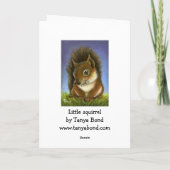 Eichhörnchen Karte (Rückseite)