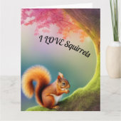 Eichhörnchen Karte (Vorderseite)