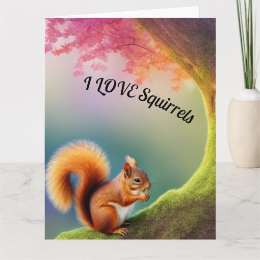 Eichhörnchen Karte (Vorderseite)