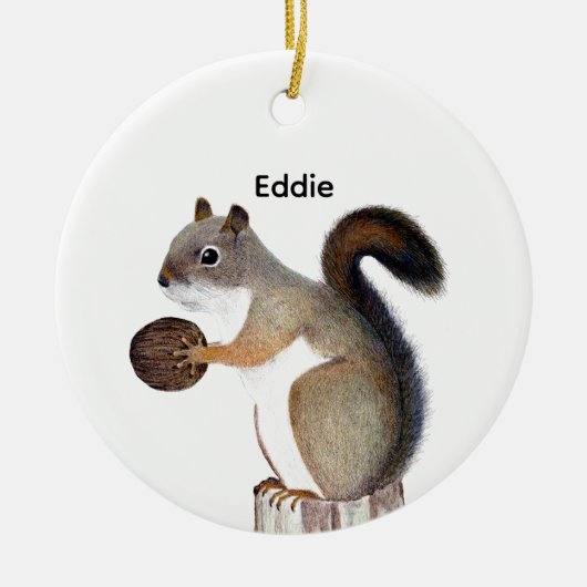 Eichhörnchen Keramik Ornament (Vorne)