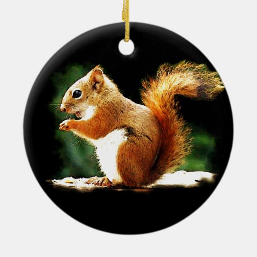 Eichhörnchen Keramik Ornament (Hinten)