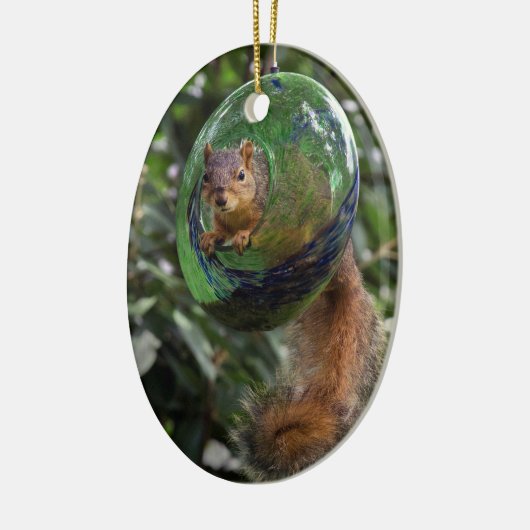 Eichhörnchen Keramik Ornament (Links)