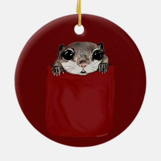 Eichhörnchen Keramik Ornament (Hinten)