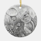 Eichhörnchen Keramik Ornament (Vorne)
