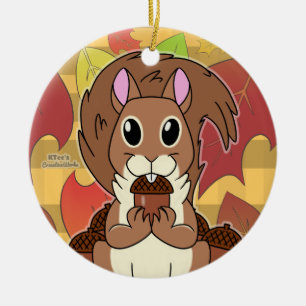 Eichhörnchen - keramik ornament