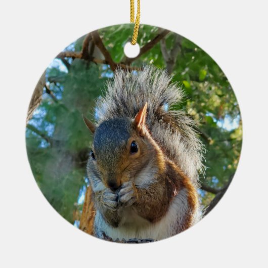 Eichhörnchen Keramik Ornament (Vorne)