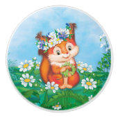Eichhörnchen Keramikknauf (Vorderseite)