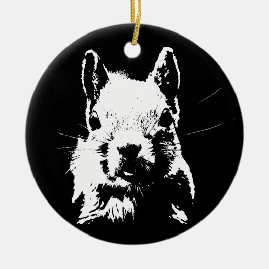 Eichhörnchen Keramikornament (Vorne)