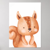 Eichhörnchen Kinderzimmer Poster Kinder Zimmerdeko (Vorne)