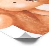 Eichhörnchen Kinderzimmer Poster Kinder Zimmerdeko (Ecke)