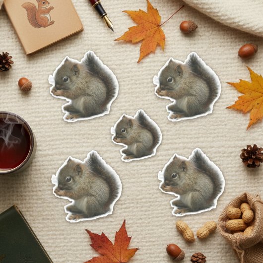 Eichhörnchen Kitten Stickers Aufkleber