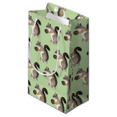 Eichhörnchen Kleine Geschenktüte (Vorderseite Schrägansicht)