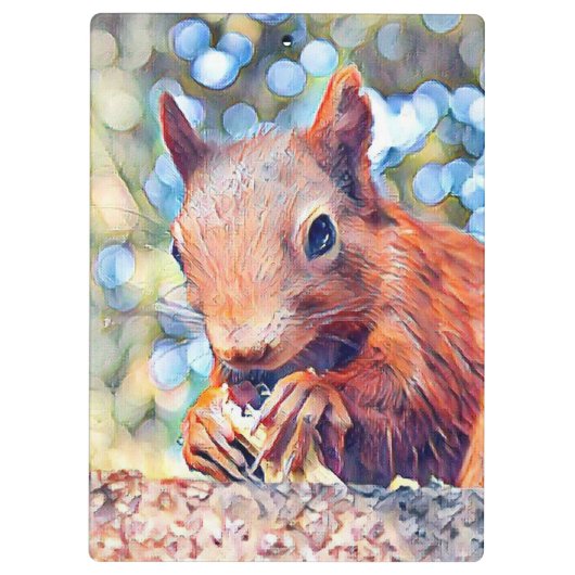 Eichhörnchen Klemmbrett (Rückseite)