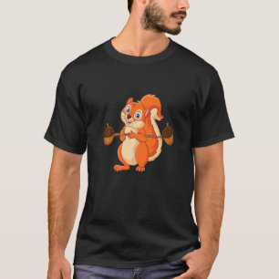Eichhörnchen Kraft Waldtier Liebe Bester Freund E T-Shirt
