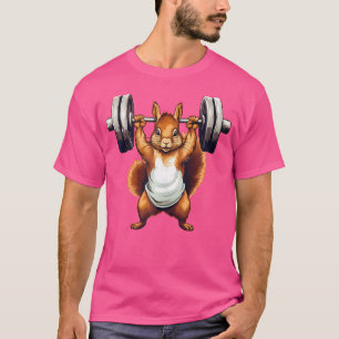 Eichhörnchen-Kraftheben-Krafttrainingsgerät T-Shirt