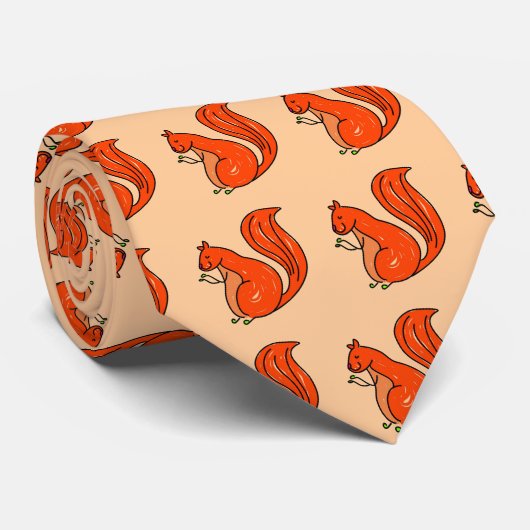 Eichhörnchen Krawatte (Gerollt)