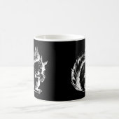 Eichhörnchen-Kunst in Schwarzweiß Kaffeetasse (Mittel)
