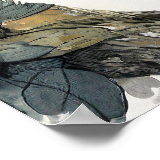 Eichhörnchen - Kunstdrucken Poster (Ecke)