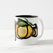 Eichhörnchen-Kürbisse  Zweifarbige Tasse (VorderseiteRechts)