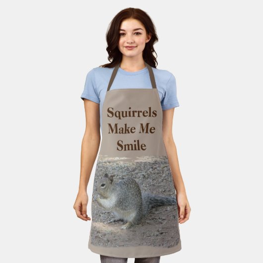 Eichhörnchen lassen mich ein kleines Waldtier läch Schürze (Getragen)