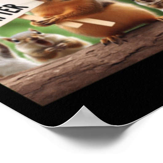 Eichhörnchen Lebendige Poster (Ecke)
