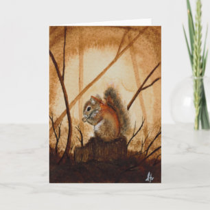 Eichhörnchen-leere Gruß-Karte Karte