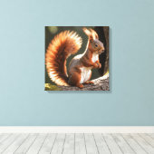 Eichhörnchen Leinwanddruck (Insitu (Holzboden))