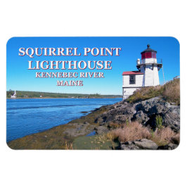 Eichhörnchen Leuchtturm Maine Flexi Magnet